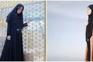 9 Potret Risty Tagor saat mendaki gunung, penampilannya curi perhatian