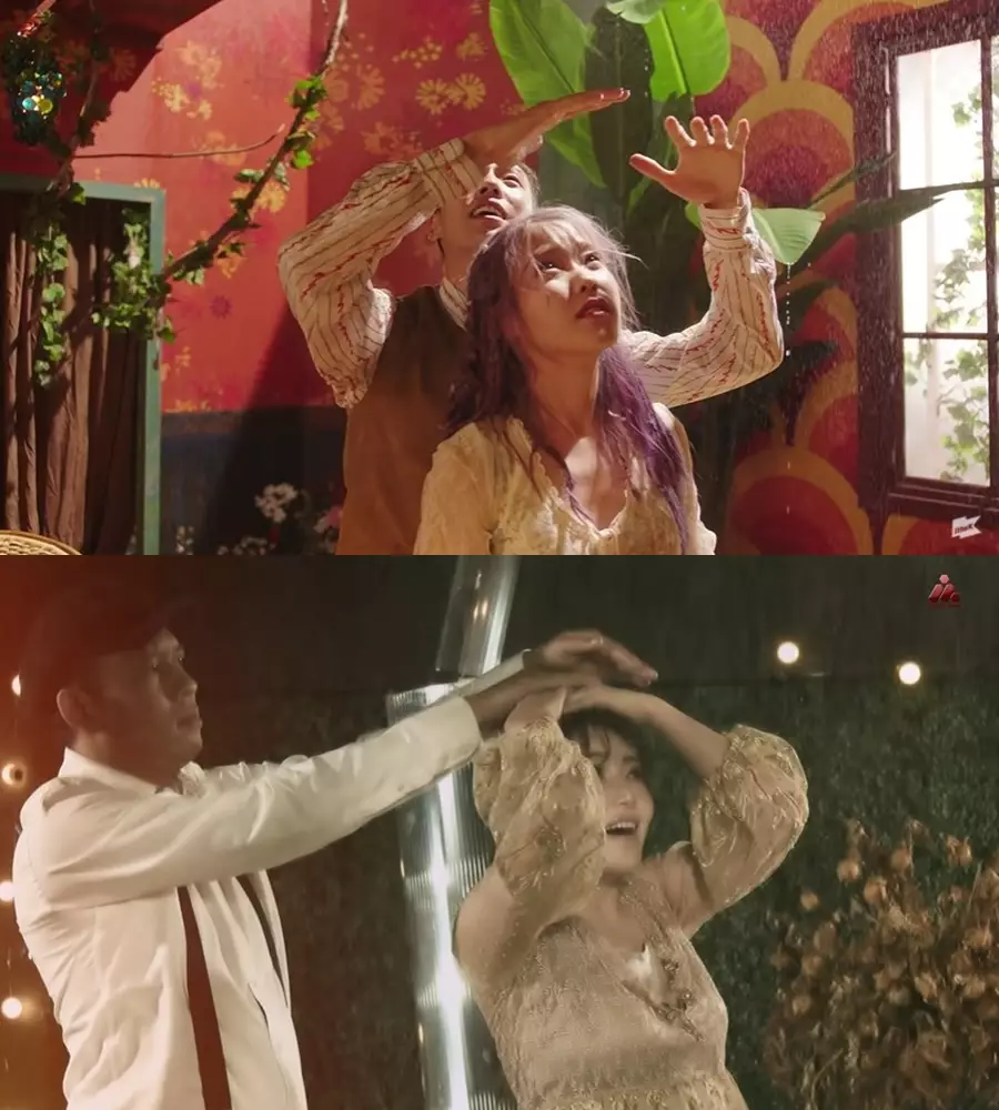 Potret adegan video klip Via Vallen dan IU © YouTube Potret adegan video klip Via Vallen dan IU © YouTube