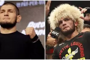 6 Momen haru Khabib Nurmagomedov umumkan pensiun, nangis di ring