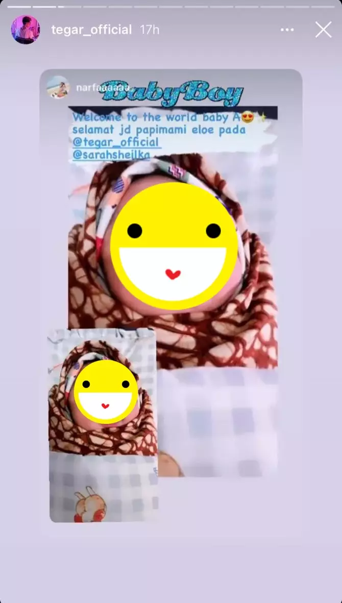 Momen bahagia Tegar sambut kelahiran anak Instagram