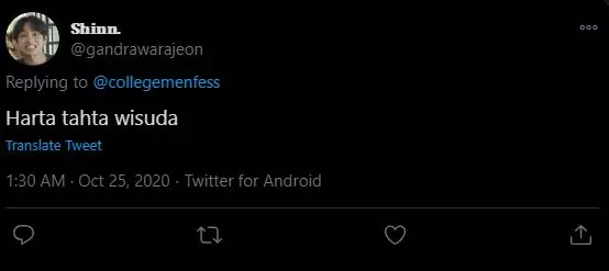 Harta Tahta ala mahasiswa5 © Twitter