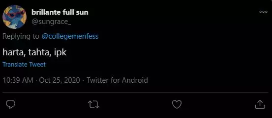 Harta Tahta ala mahasiswa8 © Twitter