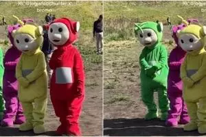 Sepi pengunjung, aksi badut Teletubbies di Gunung Bromo bikin terenyuh