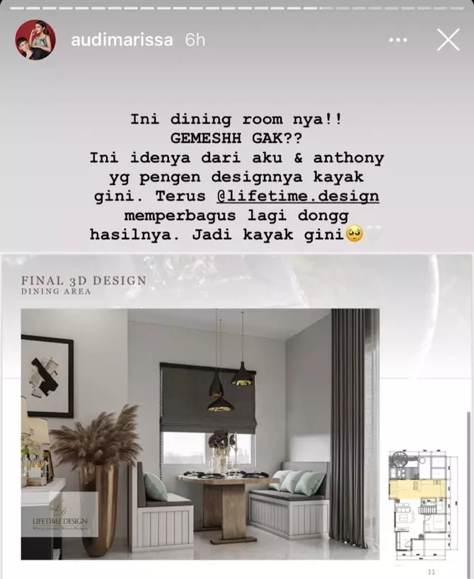 rumah baru audi marissa Instagram rumah baru audi marissa Instagram