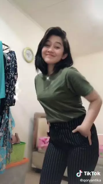 Qory Antika mirip Nike Aridilla © TikTok Qory Antika mirip Nike Aridilla © TikTok