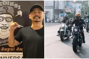 10 Potret garasi Wendy Cagur, penuh koleksi sepeda motor