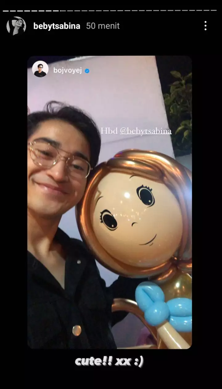 Momen ulang tahun Beby Tsabina ke 18 © Instagram