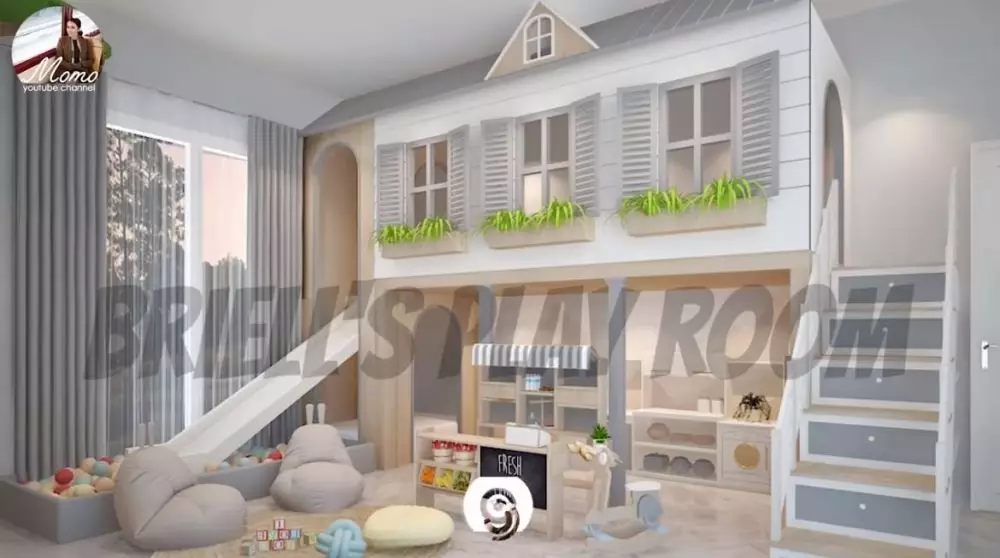 desain ruang bermain Gabriella © YouTube