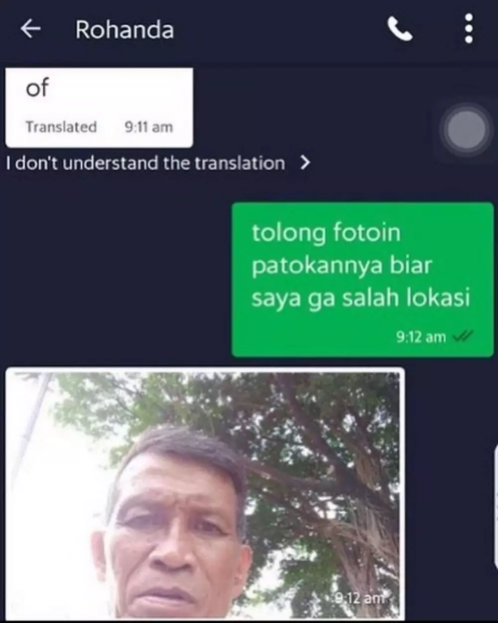 Chat ojek online pakai gambar berbagai sumber