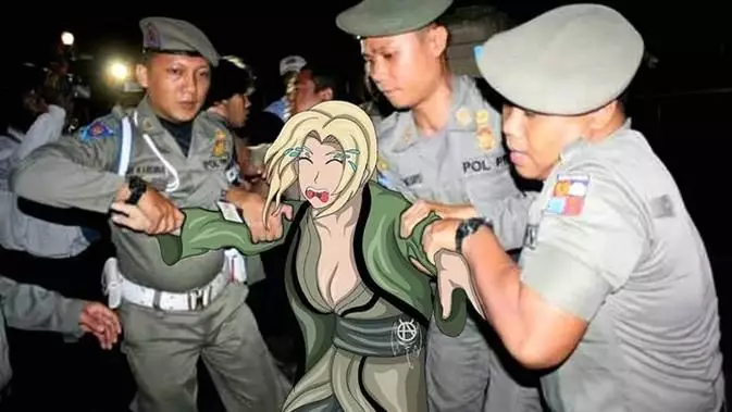 Editan bareng cewek anime Naruto Berbagai sumber