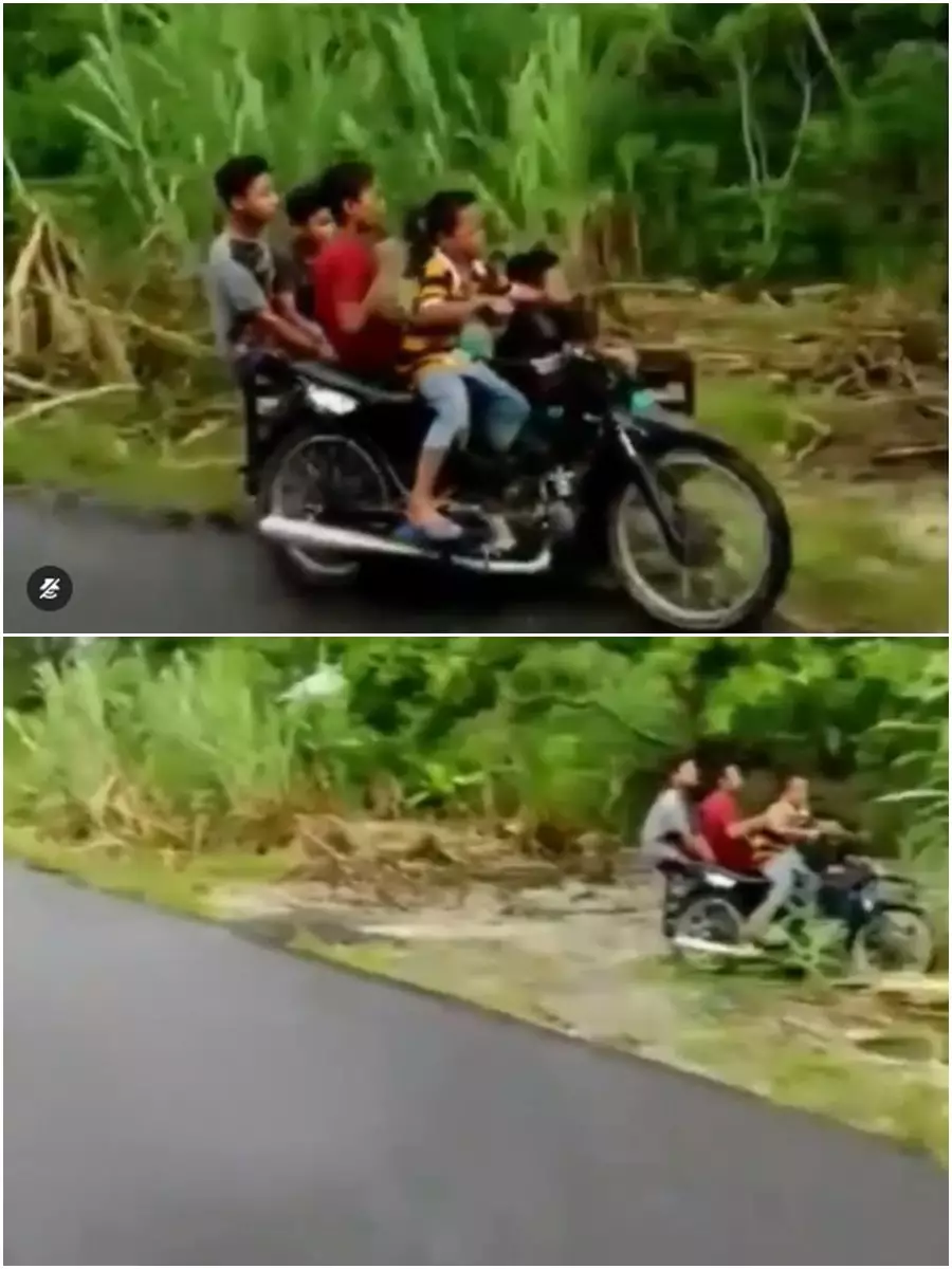 Anak kecil pakai gerobak motor Instagram/@kocak.petcaah Anak kecil pakai gerobak motor Instagram/@kocak.petcaah