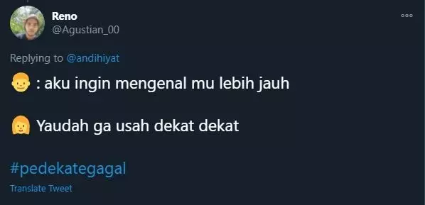 curhat gagal PDKT ngenes Twitter