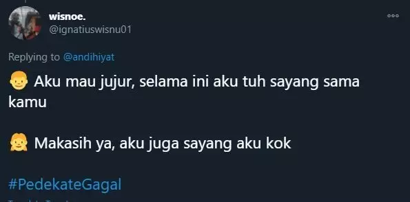 curhat gagal PDKT ngenes Twitter