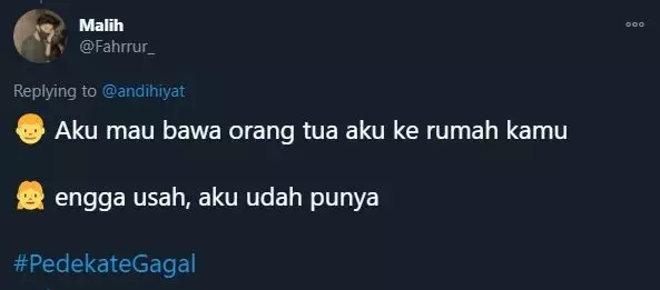 curhat gagal PDKT ngenes Twitter