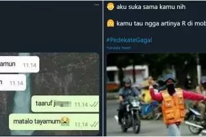 10 Curhat lucu orang gagal PDKT ini kocak tapi ngenes