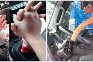 10 Bentuk tuas persneling mobil ini absurd, ada bentuk tangan