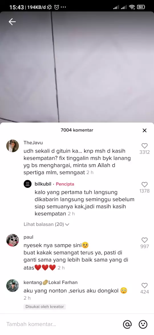 cewek nggak jadi dilamar 2 kali TikTok