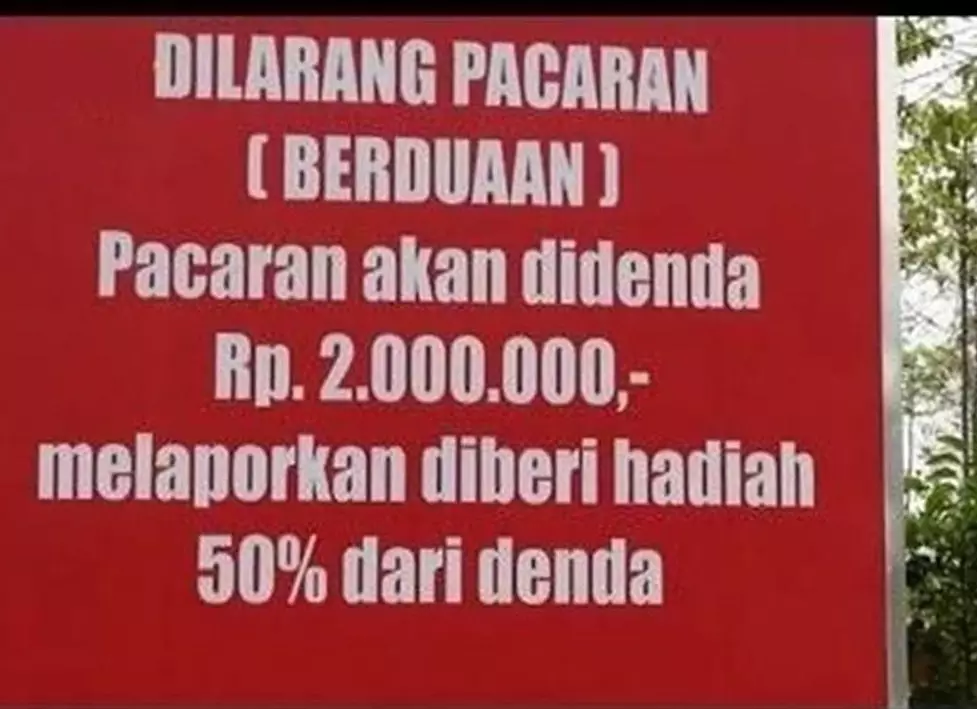 spanduk larangan pacaran Berbagai sumber spanduk larangan pacaran Berbagai sumber