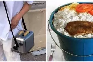 10 Cara makan lucu ini bikin warga +62 geleng kepala, auto kenyang