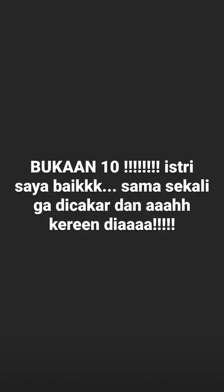 Momen Sabai melahirkan anak kedua © Instagram Momen Sabai melahirkan anak kedua © Instagram