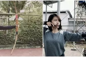 Gaya 10 seleb olahraga panahan, penuh konsentrasi