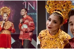 10 Potret Nagita Slavina menari Tari Piring, luwes dan memukau