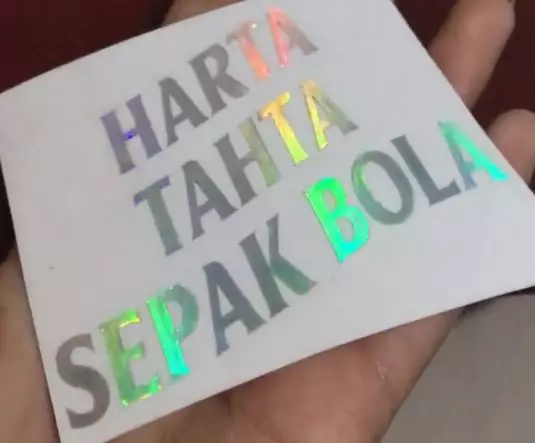 Stiker harta tahta berbagai sumber