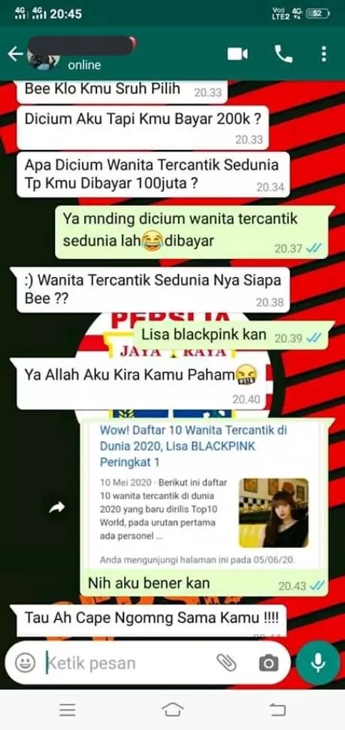Chat sok so sweet berbagai sumber Chat sok so sweet berbagai sumber
