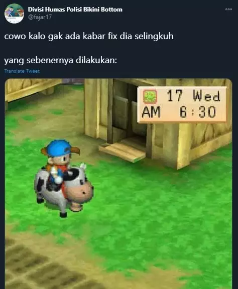 meme yang sebenarnya cowok lakukan Berbagai sumber