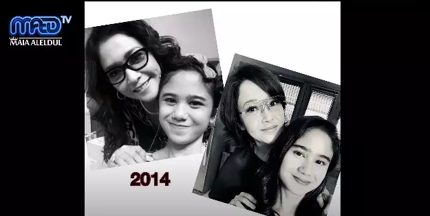 Momen Tissa Biani bertemu Maia Estianty  © YouTube Momen Tissa Biani bertemu Maia Estianty  © YouTube