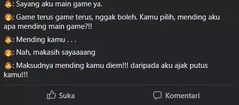 gagal gombal dari gamers Facebook gagal gombal dari gamers Facebook