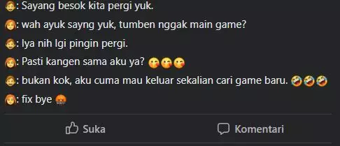 gagal gombal dari gamers Facebook gagal gombal dari gamers Facebook