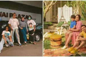 Pemotretan 10 keluarga presenter, Uya Kuya usung tema retro