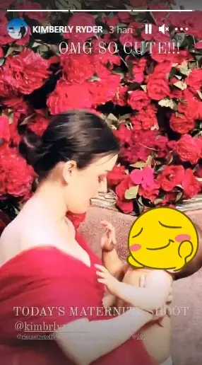 Pemotretan maternity Kimberly Ryder © Instagram Pemotretan maternity Kimberly Ryder © Instagram