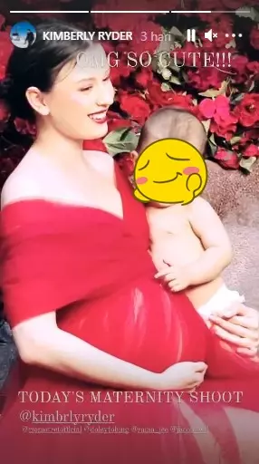 Pemotretan maternity Kimberly Ryder © Instagram Pemotretan maternity Kimberly Ryder © Instagram