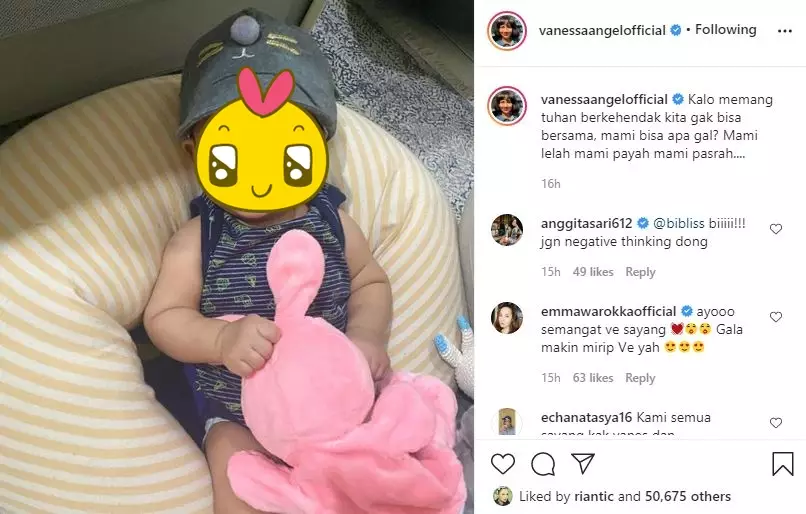 Vanessa Angel pasrah hukuman © Instagram Vanessa Angel pasrah hukuman © Instagram