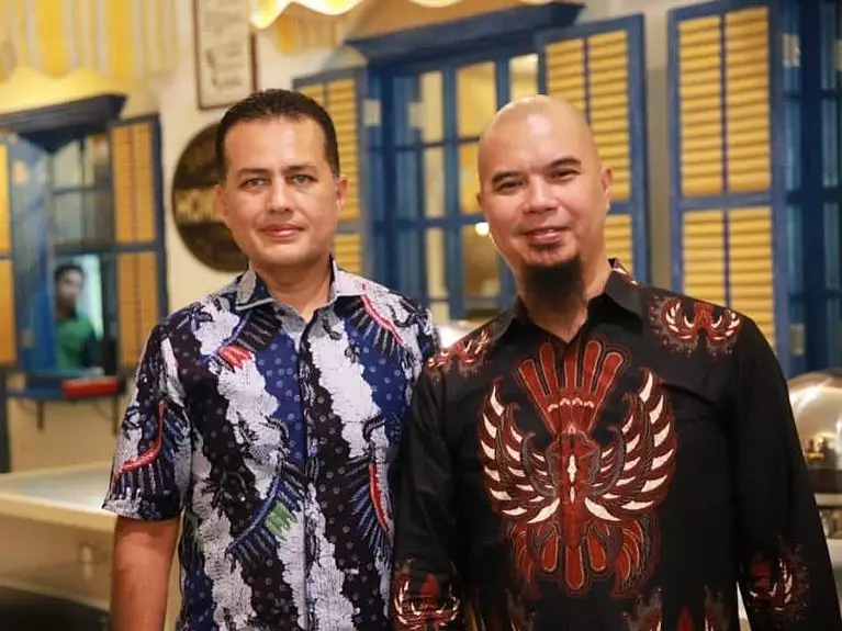 Momen Ahmad Dhani bertemu Wagub Sumut © Instagram Momen Ahmad Dhani bertemu Wagub Sumut © Instagram