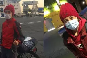 Tak ada penerbangan, bocah ini nekat jalan kaki ke rumah neneknya