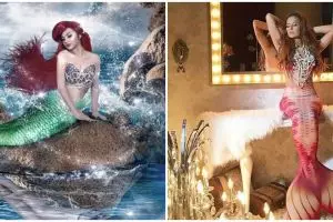 Gaya pemotretan 7 seleb jadi putri duyung, Kimmy Jayanti memesona