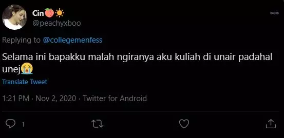 Curhatan mahasiswa © Twitter