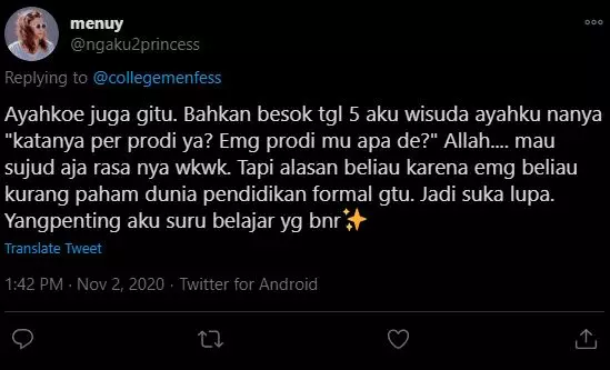 Curhatan mahasiswa © Twitter