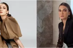 8 Gaya pemotretan Luna Maya bertema dewi Yunani, curi perhatian