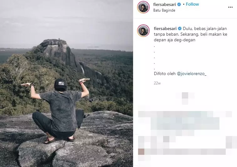 7 Aksi Fiersa Besari mendaki gunung istimewa