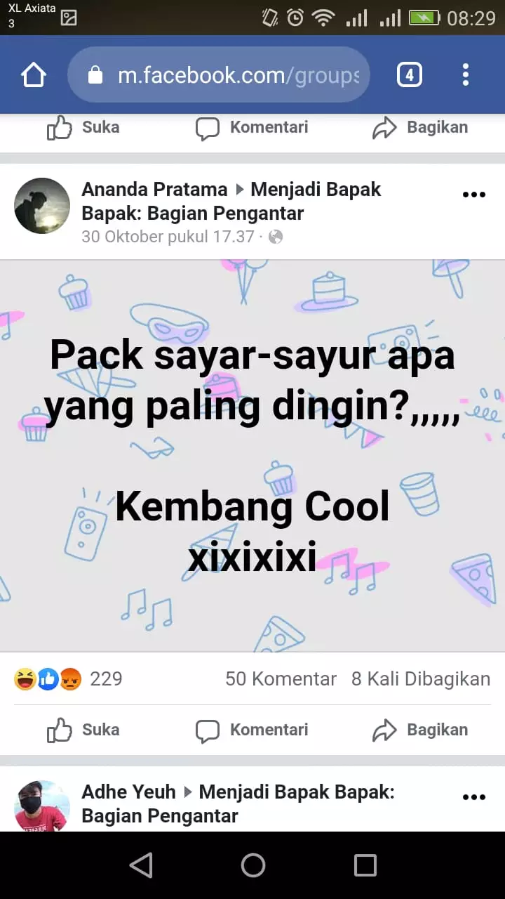 tebakan lucu bahasa inggris facebook © Facebook
