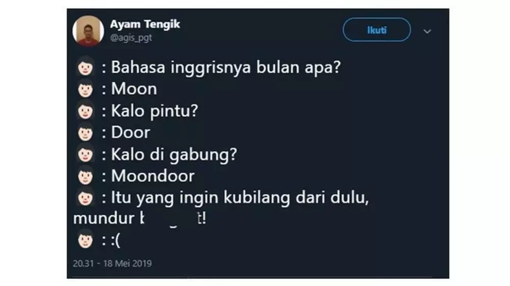 Tebak-tebakan lucu bahasa Inggris  © 2021 brilio.net