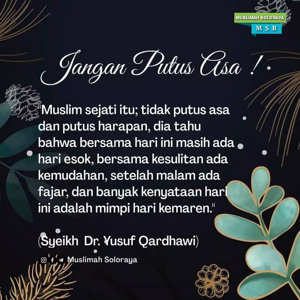 kata Islami ujian hidup © Instagram kata Islami ujian hidup © Instagram