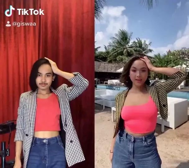 seleb Tik Tok tiru penampilan © Instagram seleb Tik Tok tiru penampilan © Instagram