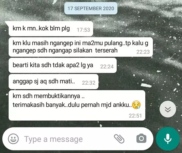 Chat ortu kalau anak nggak pulang berbagai sumber Chat ortu kalau anak nggak pulang berbagai sumber