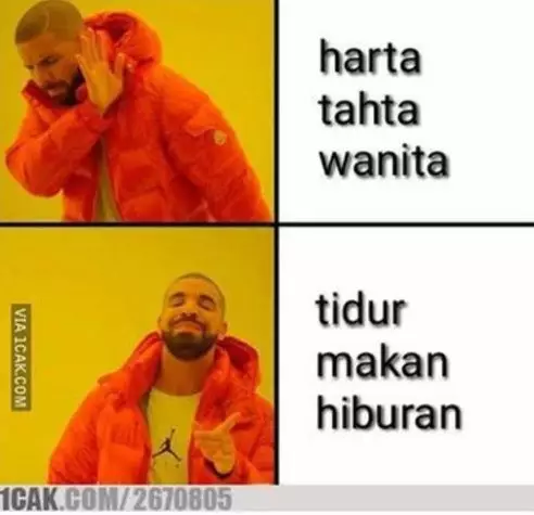 meme plesetan harta tahta Berbagai sumber