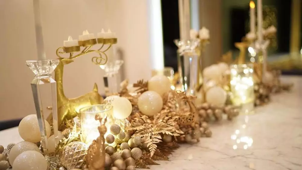 dekorasi Natal rumah Sandra Dewi © Instagram